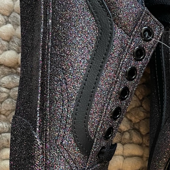 NEW Vans Rainbow Glitter Old Skool Black NWT FREE SHIPPING - Picture 6 of 9